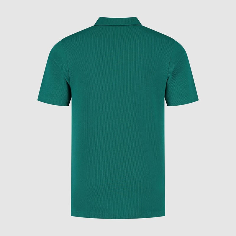 AMF1 FW MENS TECH WAFFLE POLO - green