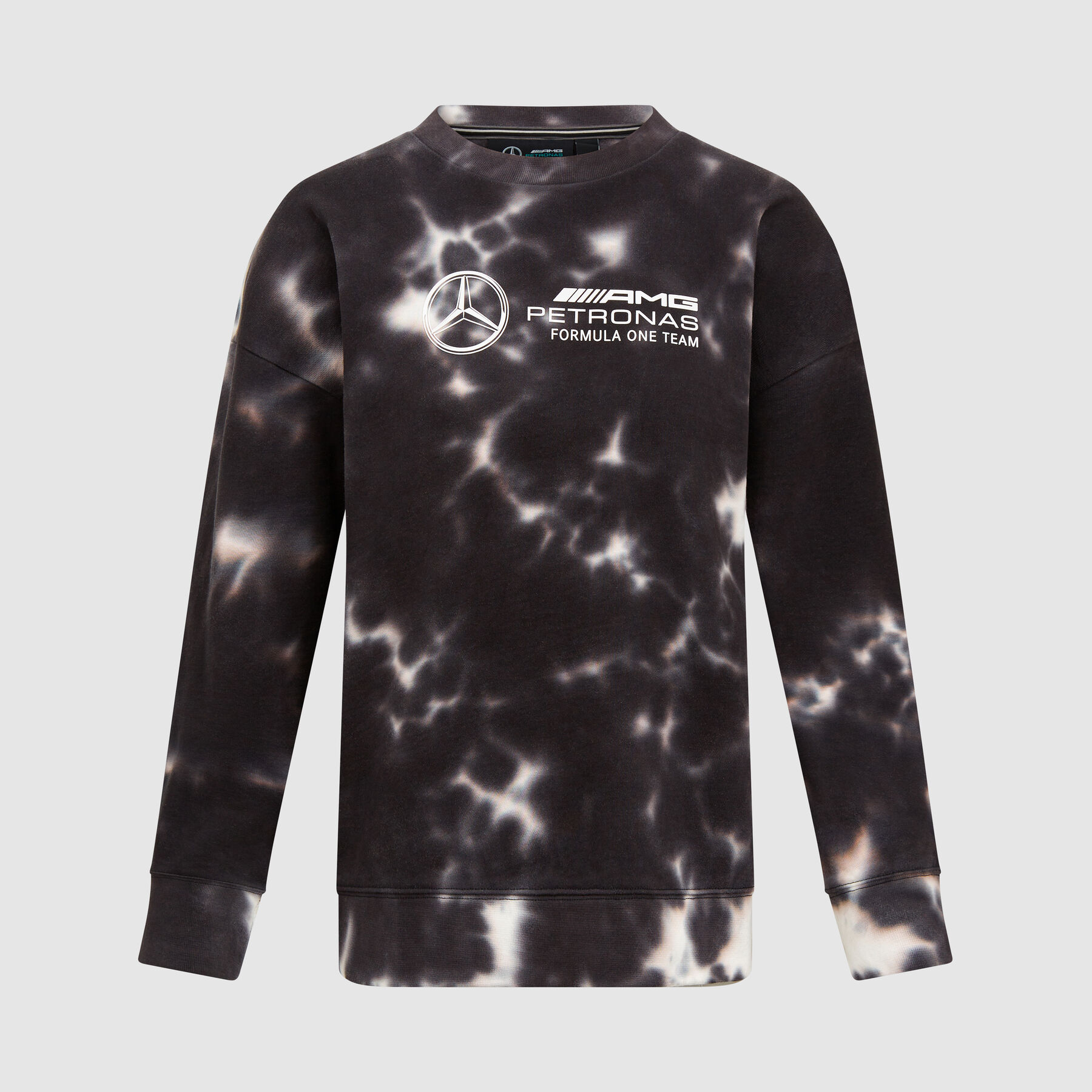 Women s Tie Dye Sweatshirt Mercedes AMG F1 Fuel For Fans
