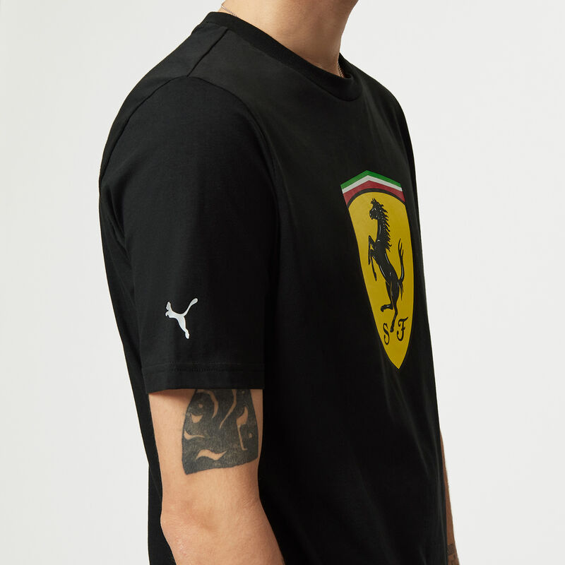 SF PU FW MENS LARGE SHIELD TEE - black
