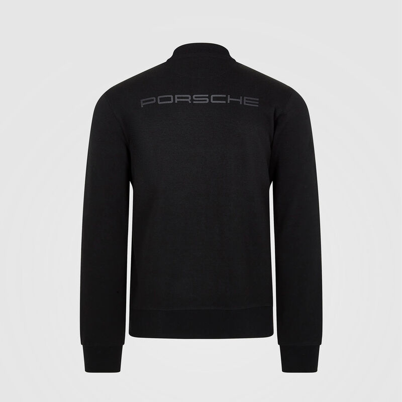 PORSCHE FW MENS ZIP SWEAT - black