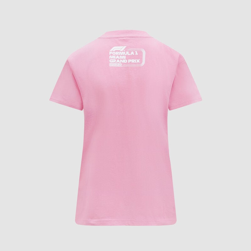 F1 FW WOMENS PASTEL MIAMI TEE - pink