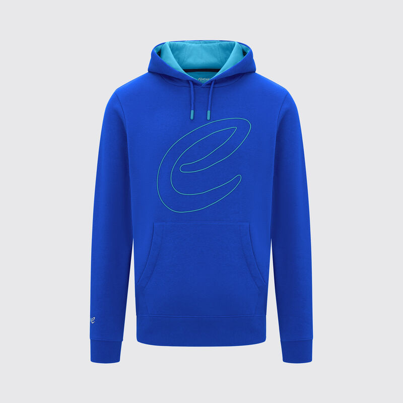 FE FW TONAL E LOGO HOODY - blue