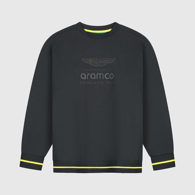 Aston Martin F1 Team - Stealth Sweater 2026 - Aston Martin F1 Team - True noir XS pour les hommes - 8719203575803 - Fuel For Fans F1 Merchandise store