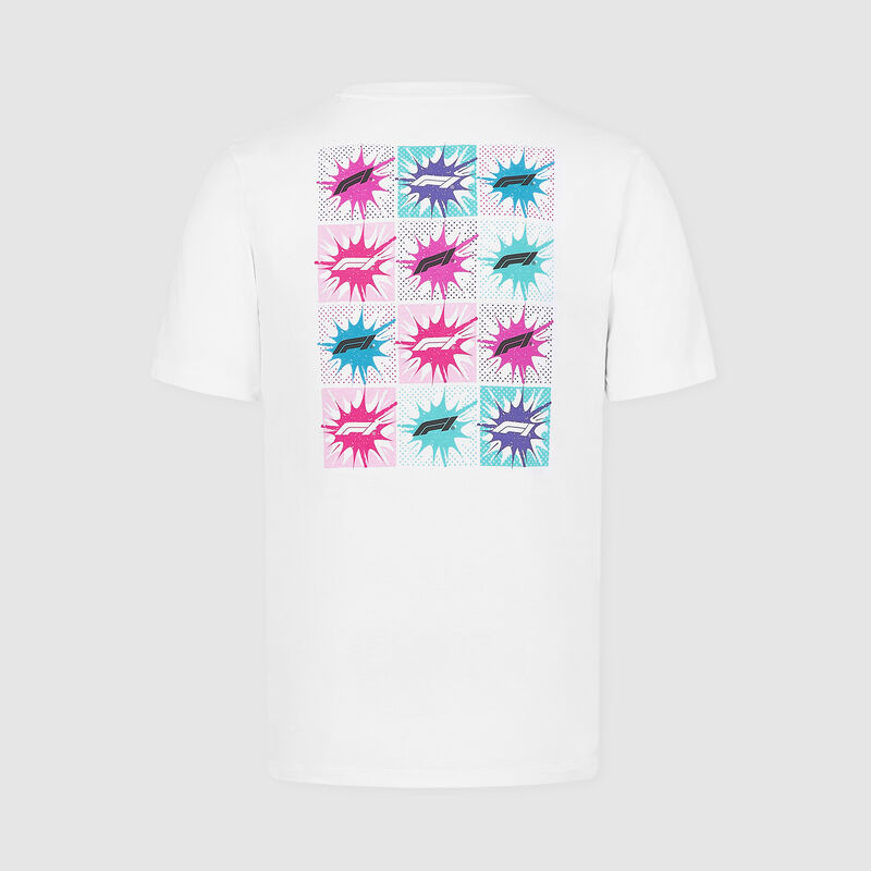 F1 FW HALFTONE GRAPHIC TEE - white