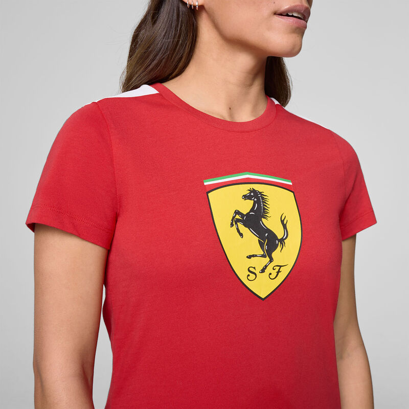 SF FW WOMENS LARGE SHIELD TEE - red