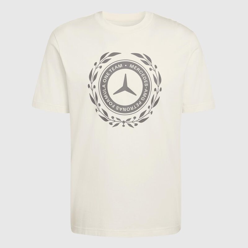 adidas Silver Arrows Icon T-shirt 2026 - Mercedes-AMG F1 - Off white L for males - 4068819489566 - Fuel For Fans F1 Merchandise store