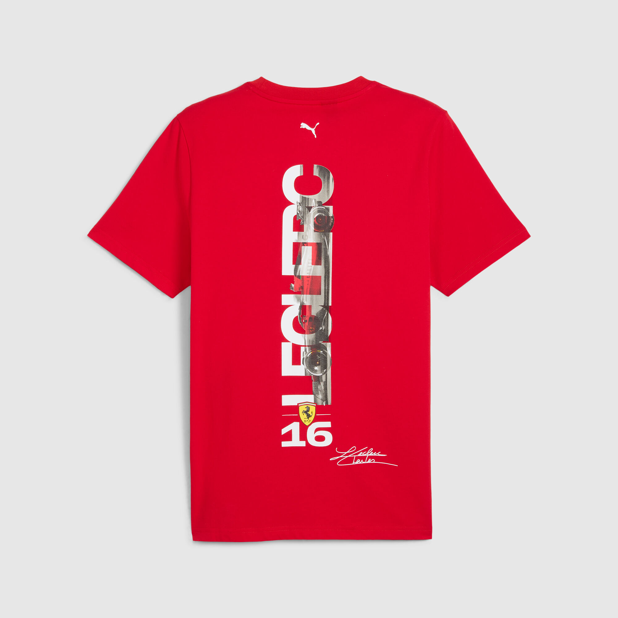 95 Years Driver T shirt 2024 Scuderia Ferrari F1 Lelcerc red XL for males 4067981930197 Fuel For Fans F1 Merchandise store