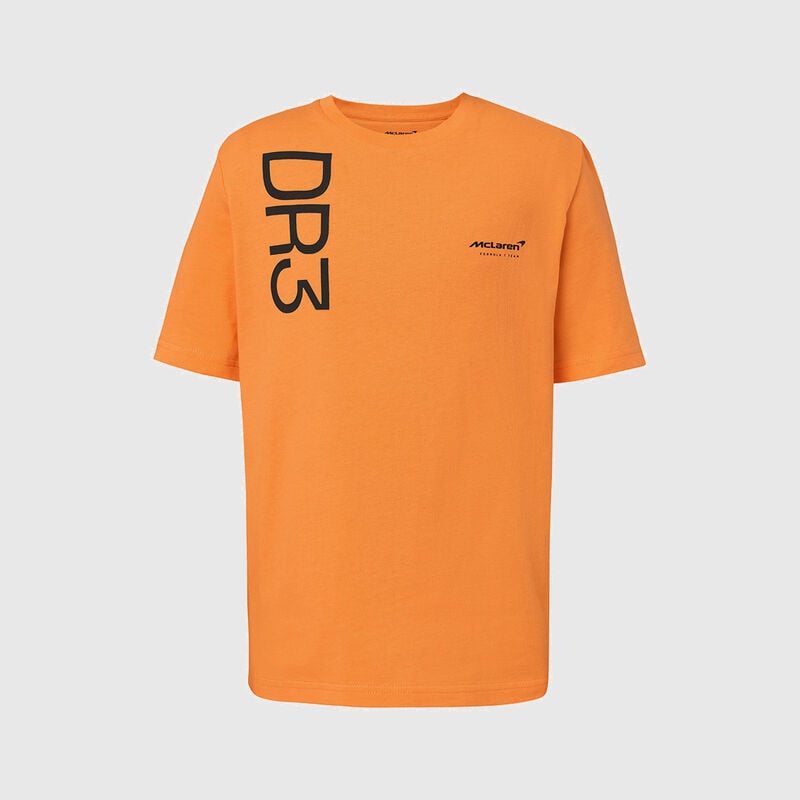 Kids Daniel Ricciardo Core T-shirt 2022 - McLaren F1 - Orange 164 - Fuel For Fans F1 Merchandise store