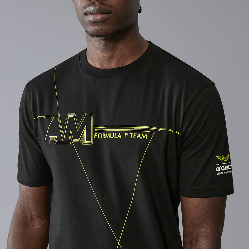 AMF1 FW LIFESTYLE WIREFRAME TEE - black