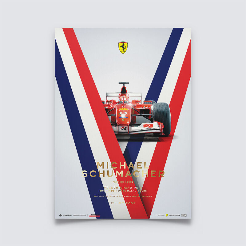 SF SL SCHUMACHER FRENCH GP COLLECTORS EDITION - Multicolor