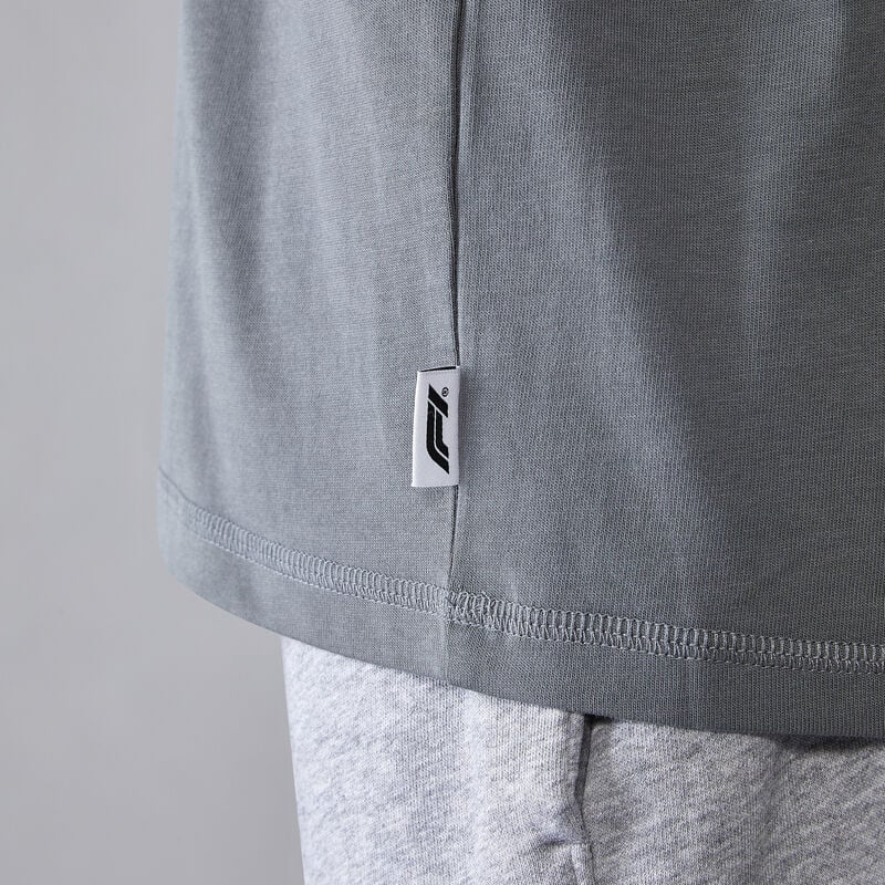 F1 FW RELAXED FIT BOUCLE TEE - grey melange