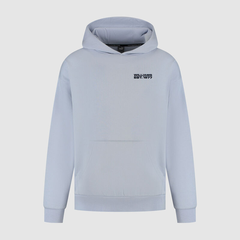 PUMA Oversized Hoody 2025 - Williams Racing - Light blue 3XL for males - 8719203489506 - Fuel For Fans F1 Merchandise store