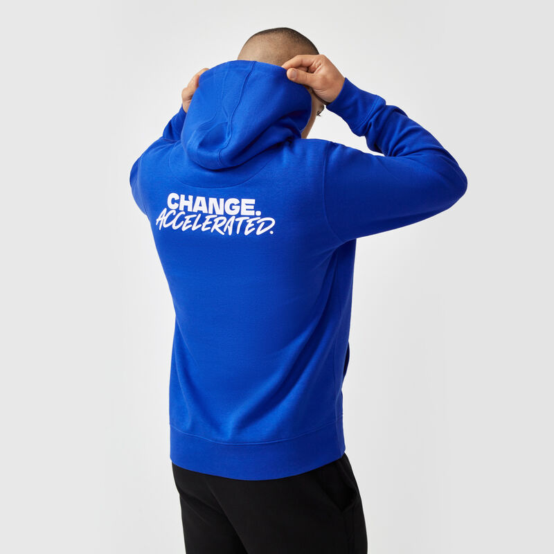 FE FW CHANGE ACCELERATED HOODY - blue