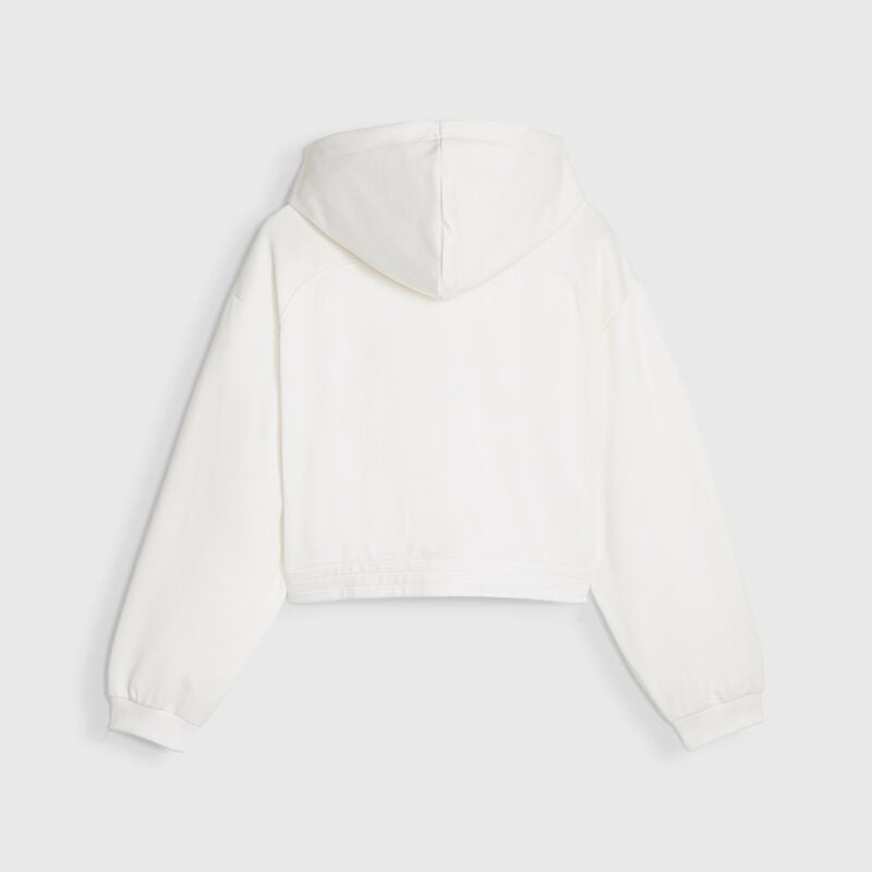 SF LS WOMENS STYLE HDD SWEAT JACKET - white