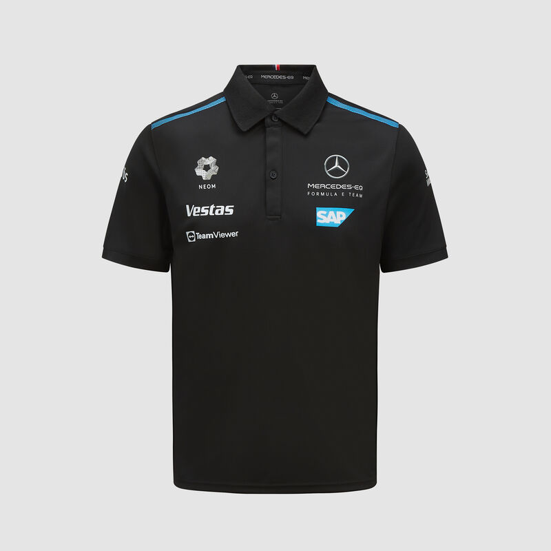 MERCEDES EQ SL RP MENS TEAM POLO - black