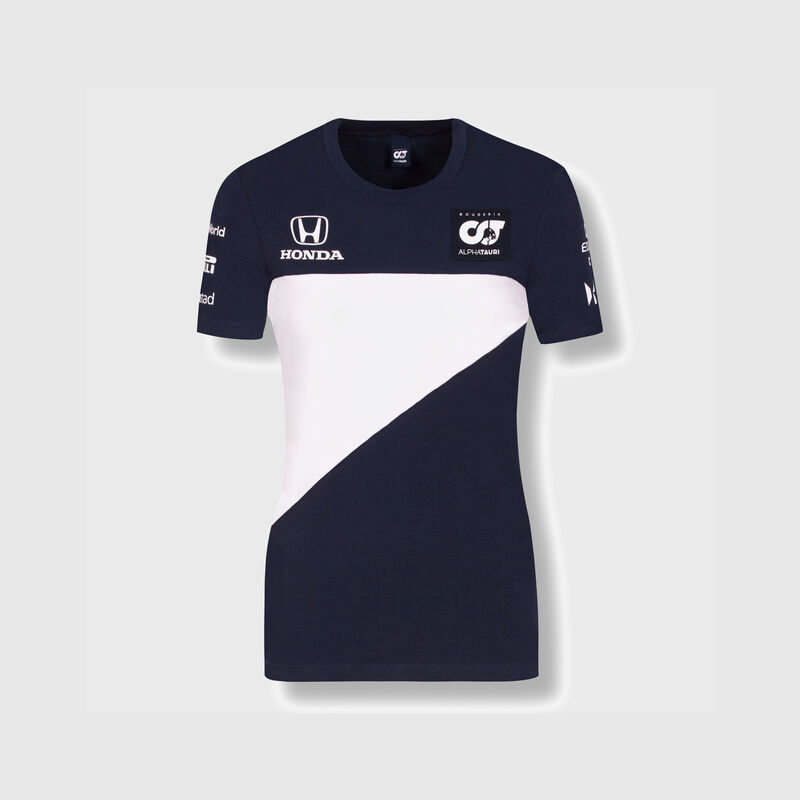 Womens Team T-shirt 2021 - AlphaTauri - Navy XXS for females - 9009528655465 - Fuel For Fans F1 Merchandise store