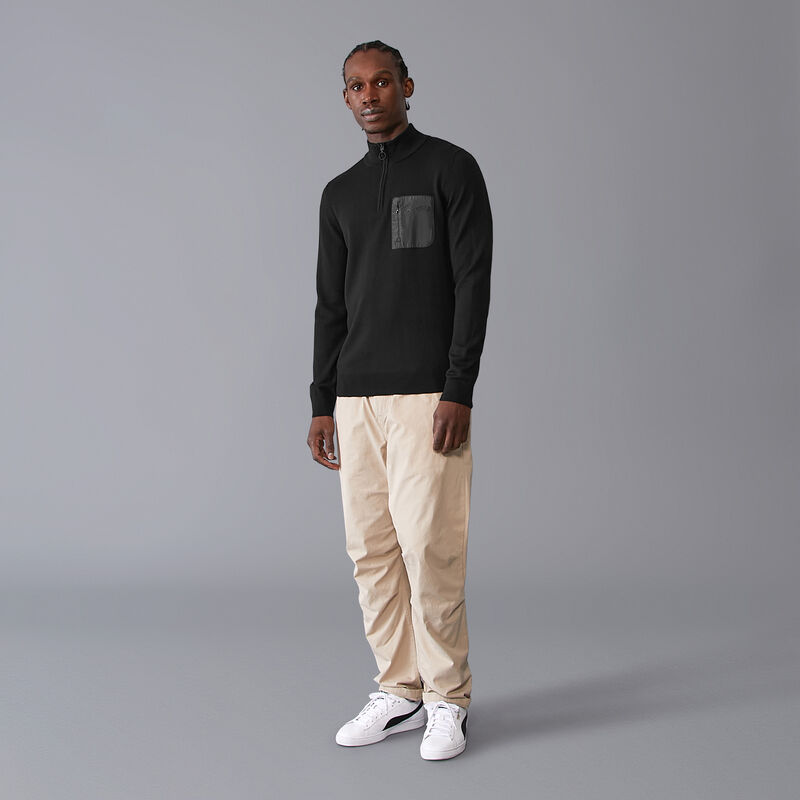 MAPF1 FW MENS ELEVATED 1/4 ZIP - black