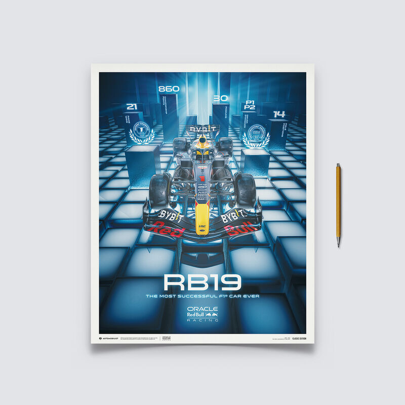 RBR RB19 2023 MEDIUM POSTER - navy