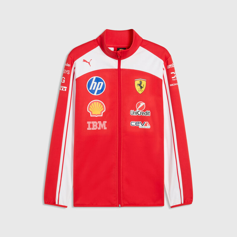 PUMA 2026 Team Softshell Jacket 2026 - Scuderia Ferrari F1 - Red XS for males - Fuel For Fans F1 Merchandise store