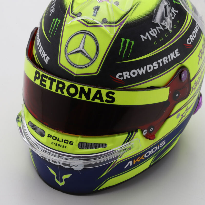 15 Lewis Hamilton 2022 Mini Helmet MercedesAMG Petronas Fuel For Fans