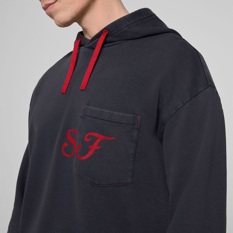 SF FW GRAPHIC HOODY - red