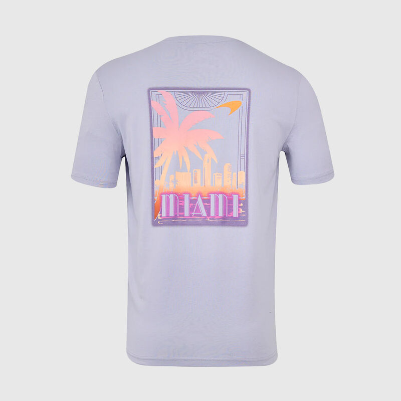 MCL SE UNISEX MIAMI RF GRAPHIC TEE - purple