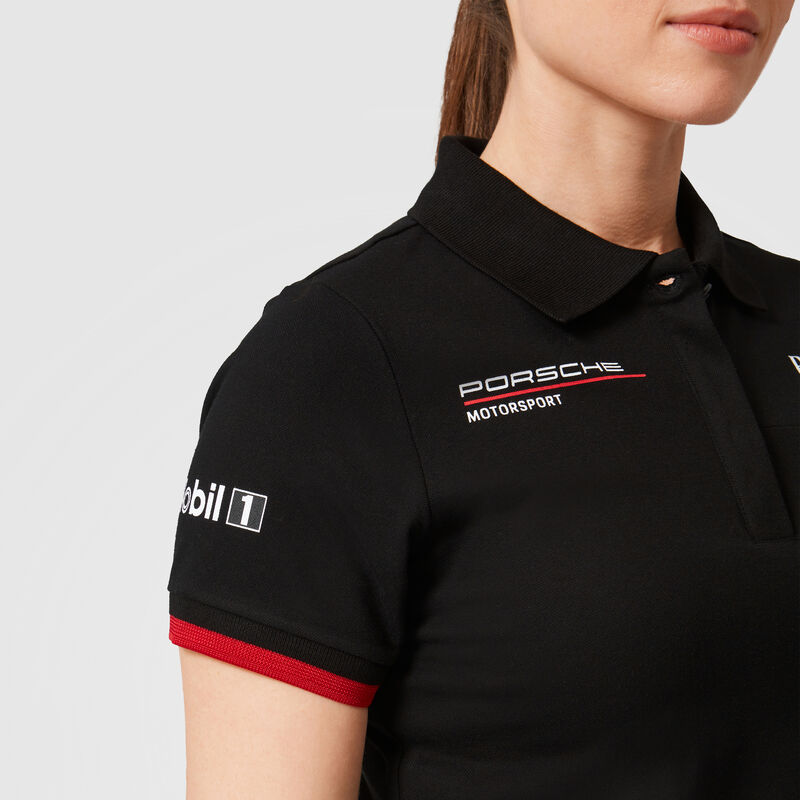 PORSCHE RP WOMENS TEAM POLO - black