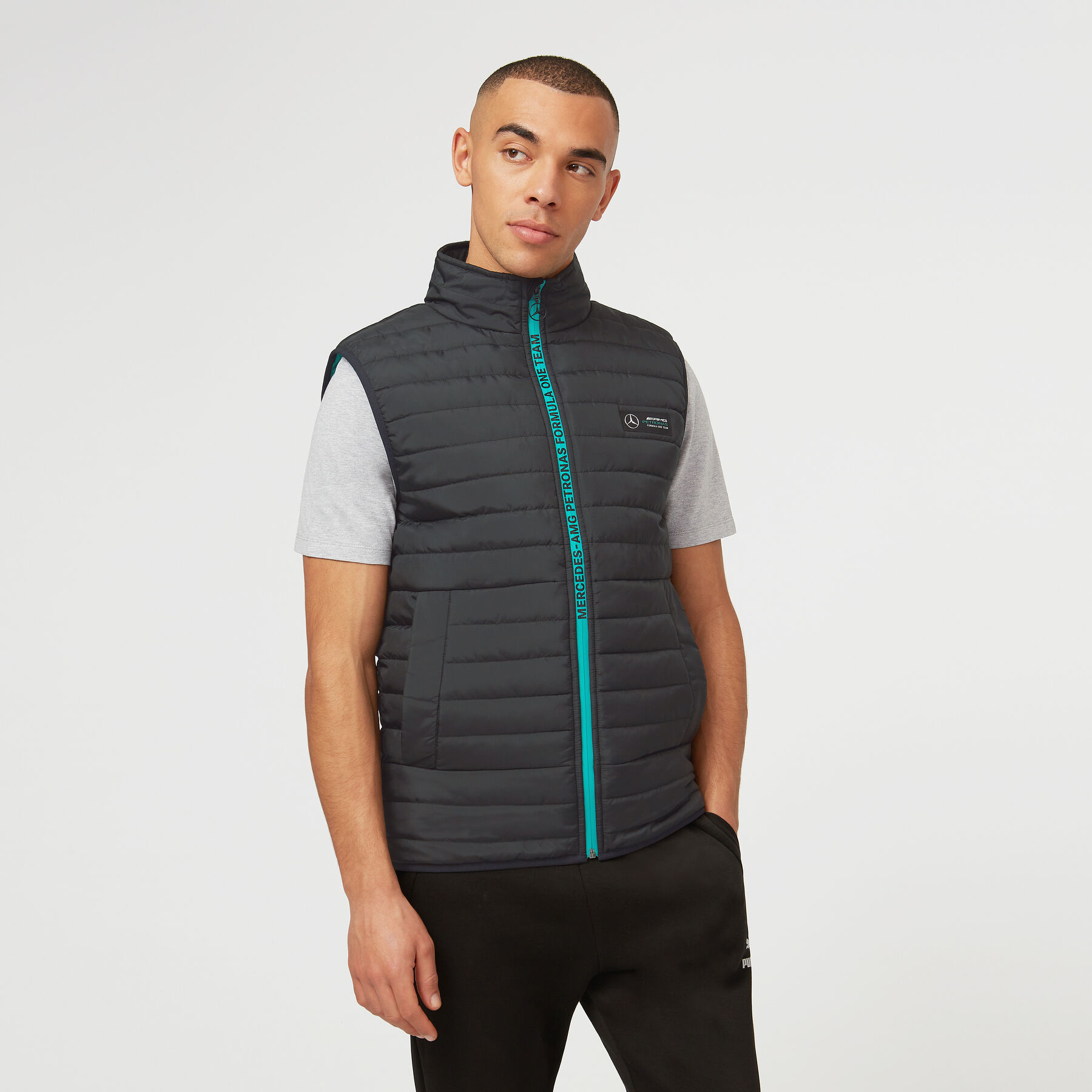 Veste sans manches l g re et matelass e Mercedes AMG Petronas