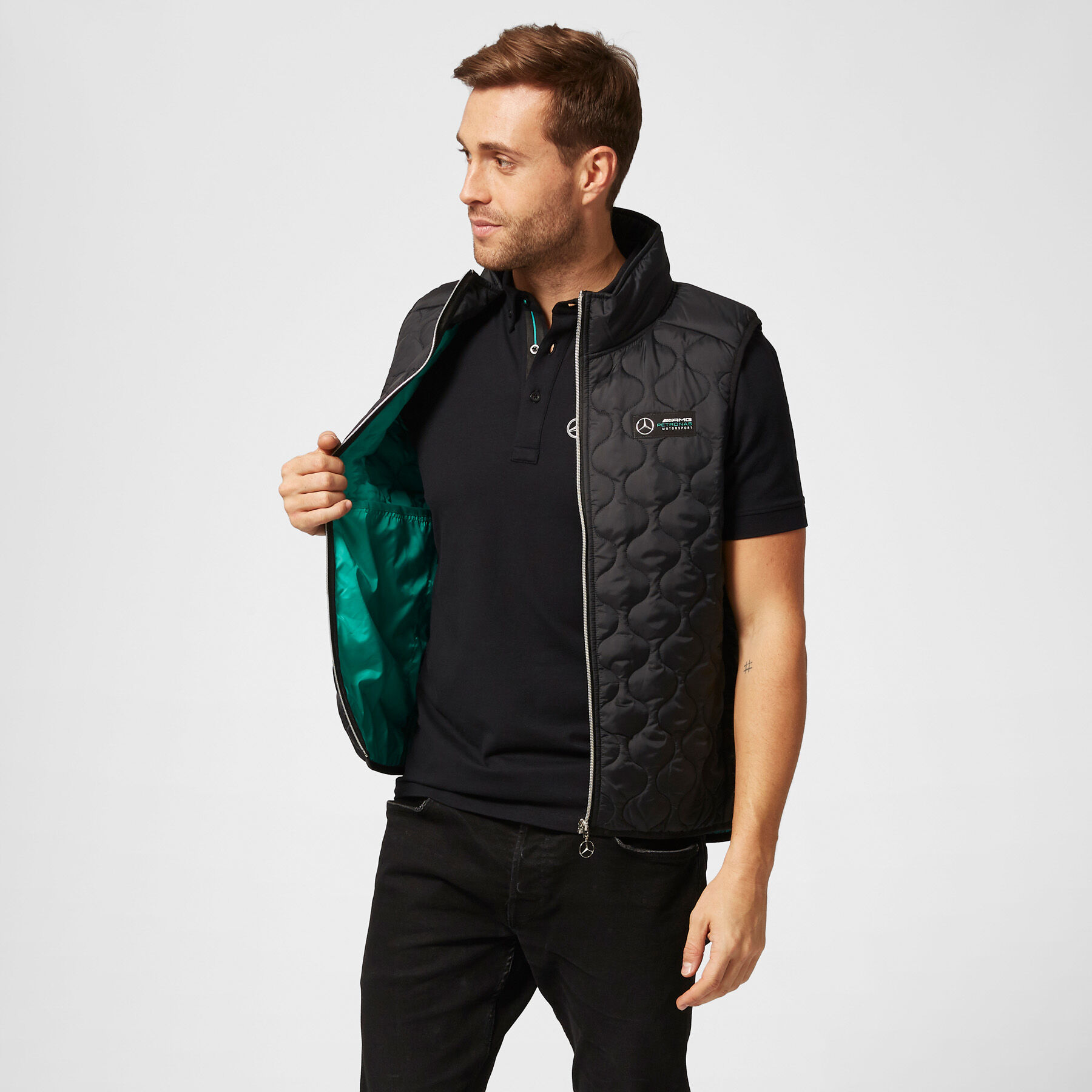Veste sans manches rembourree classique Mercedes AMG Petronas Fuel For Fans