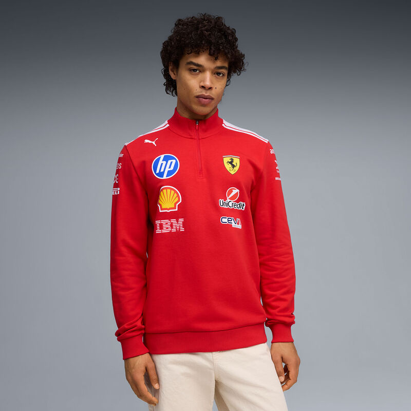 SF RP T7 half zip - red