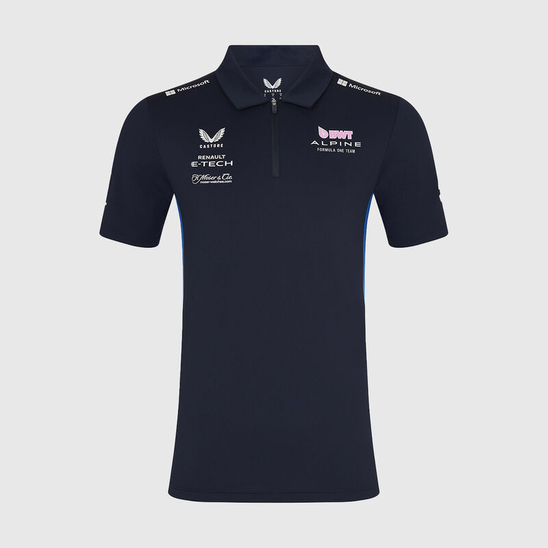 2025 Team Polo 2025 - Alpine F1 - Navy S for males - 5063455937166 - Fuel For Fans F1 Merchandise store