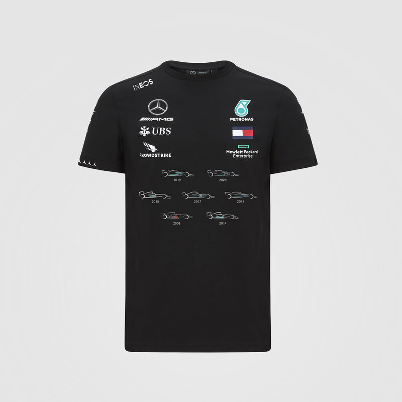 MAPF1 RP MENS LEWIS CHAMPIONSHIP TEE - black