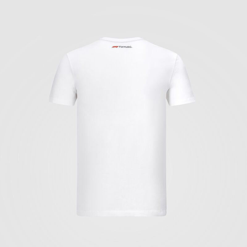 F1 FW MENS CHEST STRIPE TEE - white