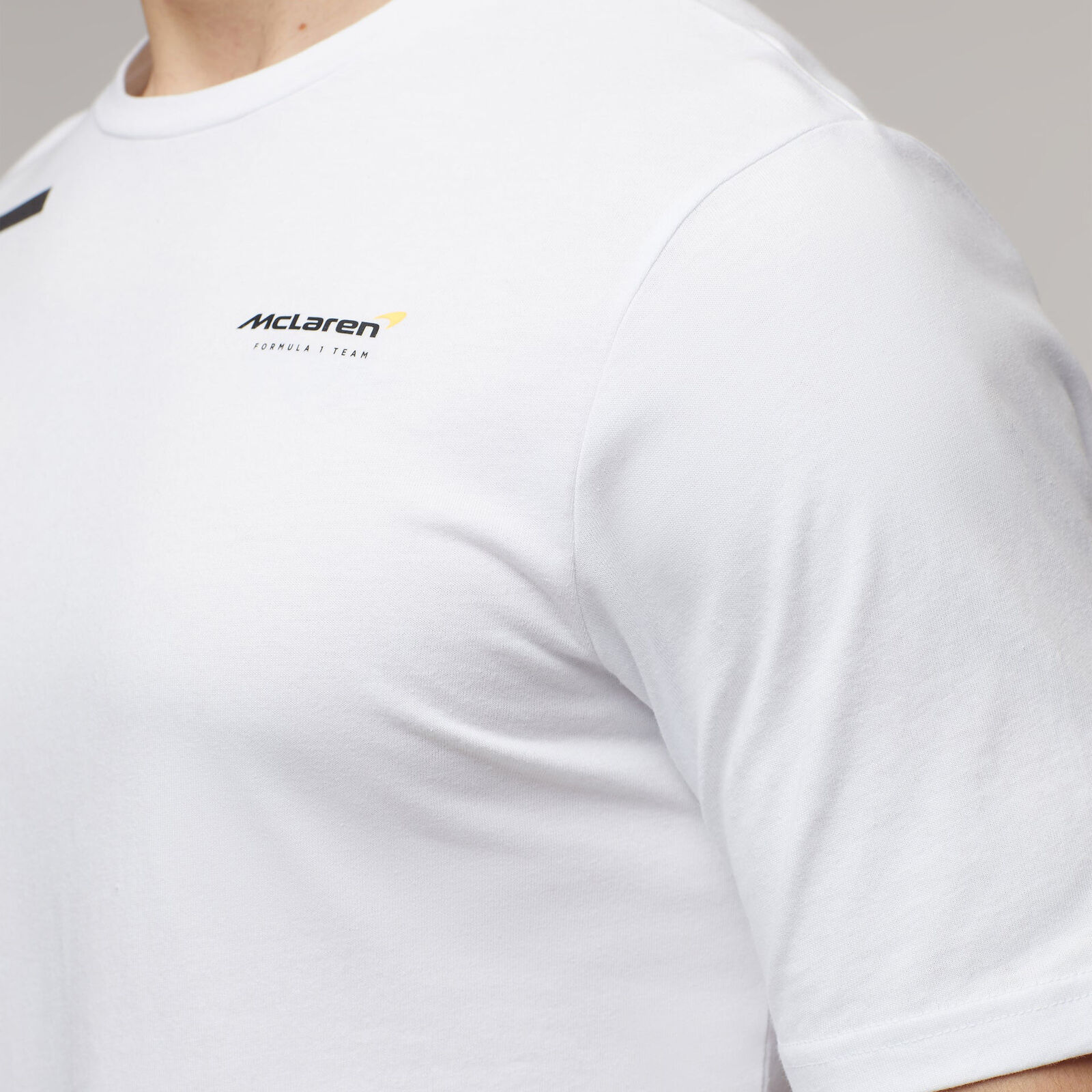 McLaren F1 Men's 2021 Team Lando Norris T-Shirt-White/Blue
