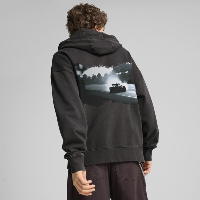 F1 LS GRAPHIC FULL ZIP HOODIE - black