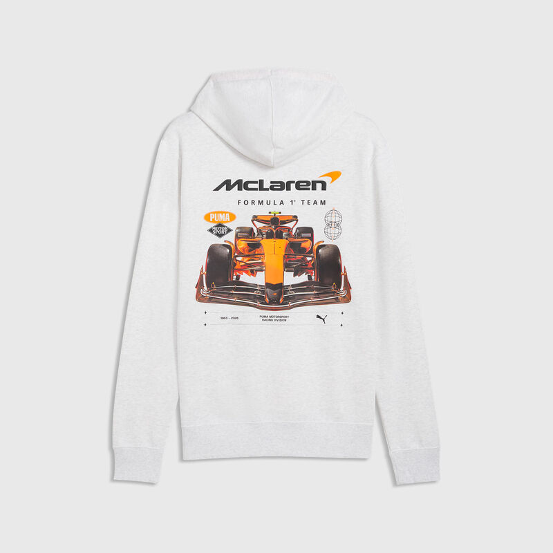 ML LS Graphic Hoodie - White Glow Heather