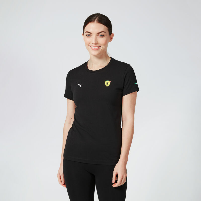 SF PU FW WOMENS SMALL SHIELD TEE - black