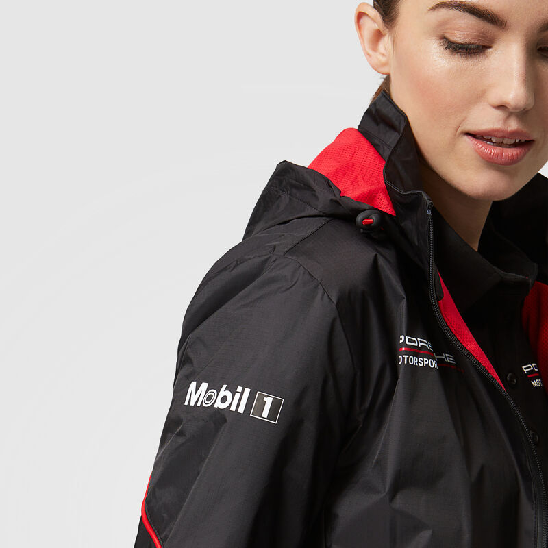 PORSCHE RP UNISEX TEAM RAIN JACKET - black