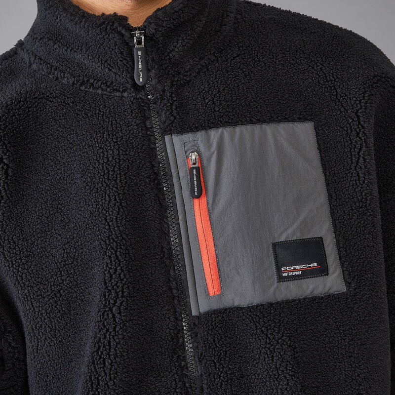 PORSCHE FW UTILITY SHERPA FLEECE - black