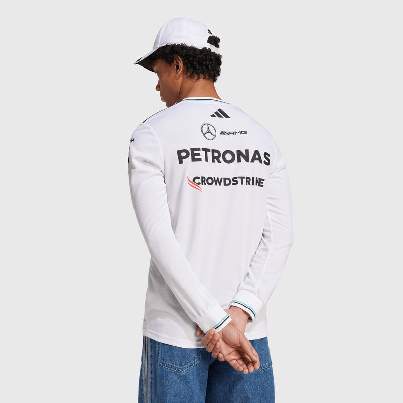 MAPF1 AUTH MENS DRIVER LS TEE - white