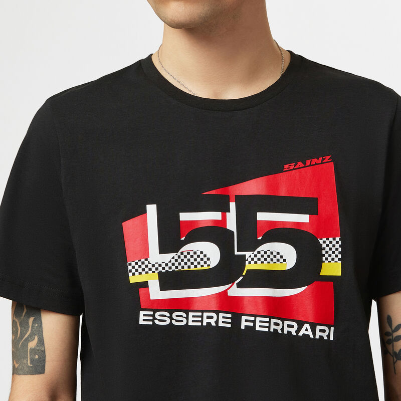 SF FW MENS DRIVER TEE - black-sainz