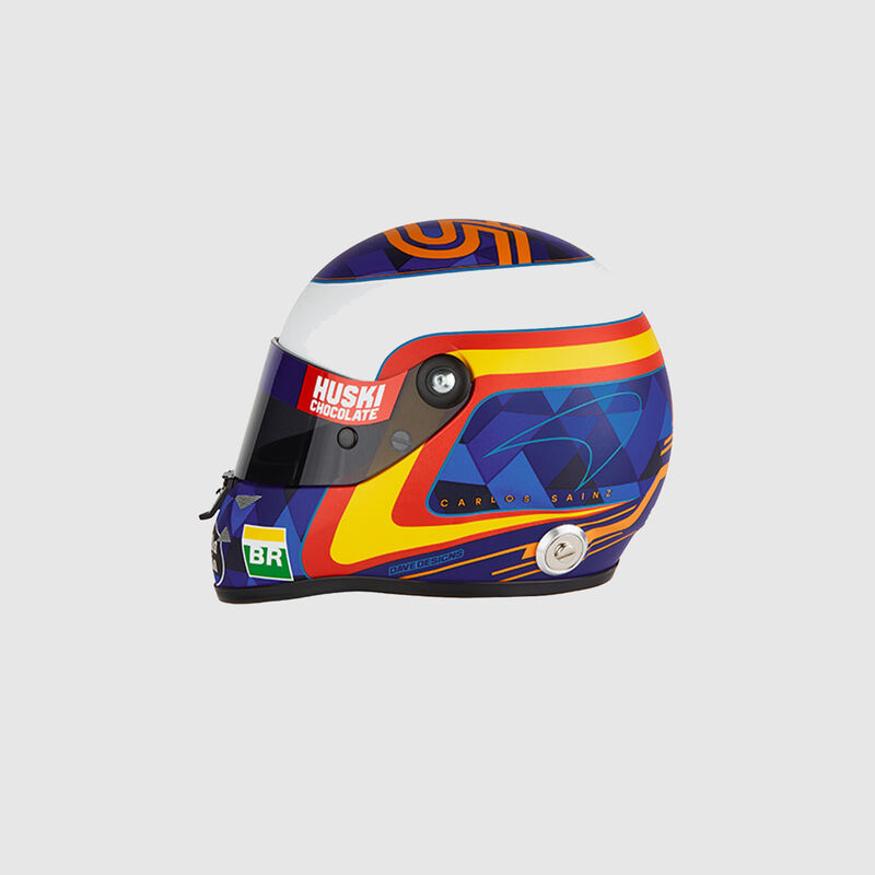 MCLAREN CARLOS SAINZ SCALE HELMET - yellow