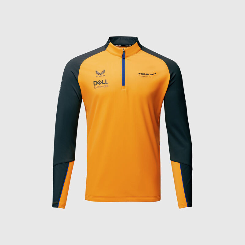 MCLAREN RP QUATER ZIP MIDLAYER - orange