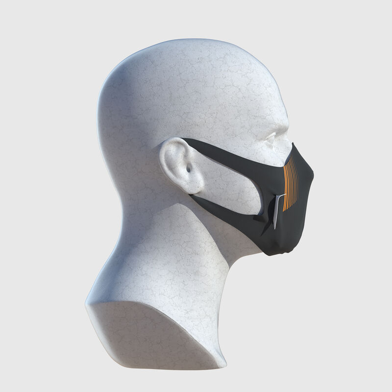 MCLAREN STRIPE U FACE MASK - dark grey