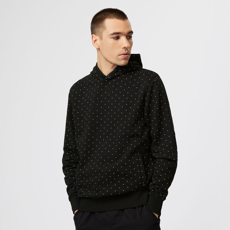 MAPF1 FW POLKA DOT HOODY - black