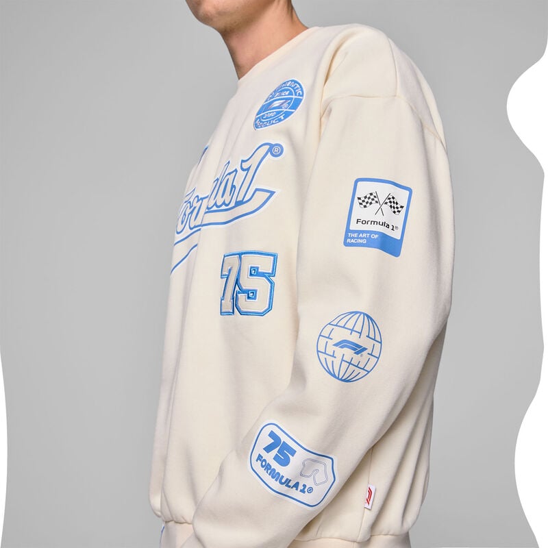 F1 FW HERITAGE GRAPHIC CREW SWEAT - beige