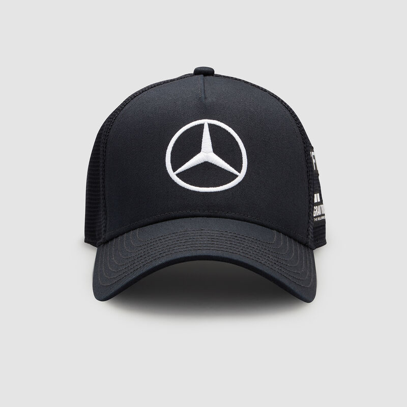 MAPF1 RP LEWIS DRIVER TRUCKER CAP - black