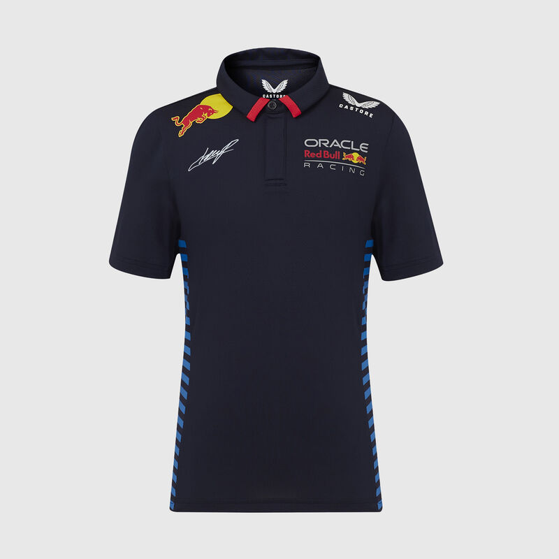 Kids 2024 Sergio Perez Driver Polo 2024 - Red Bull Racing - Navy 176 - 5063234427482 - Fuel For Fans F1 Merchandise store