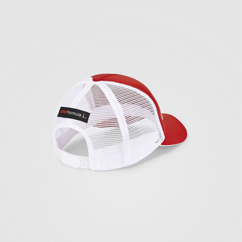 F1 FW LARGE LOGO TRUCKER CAP - red