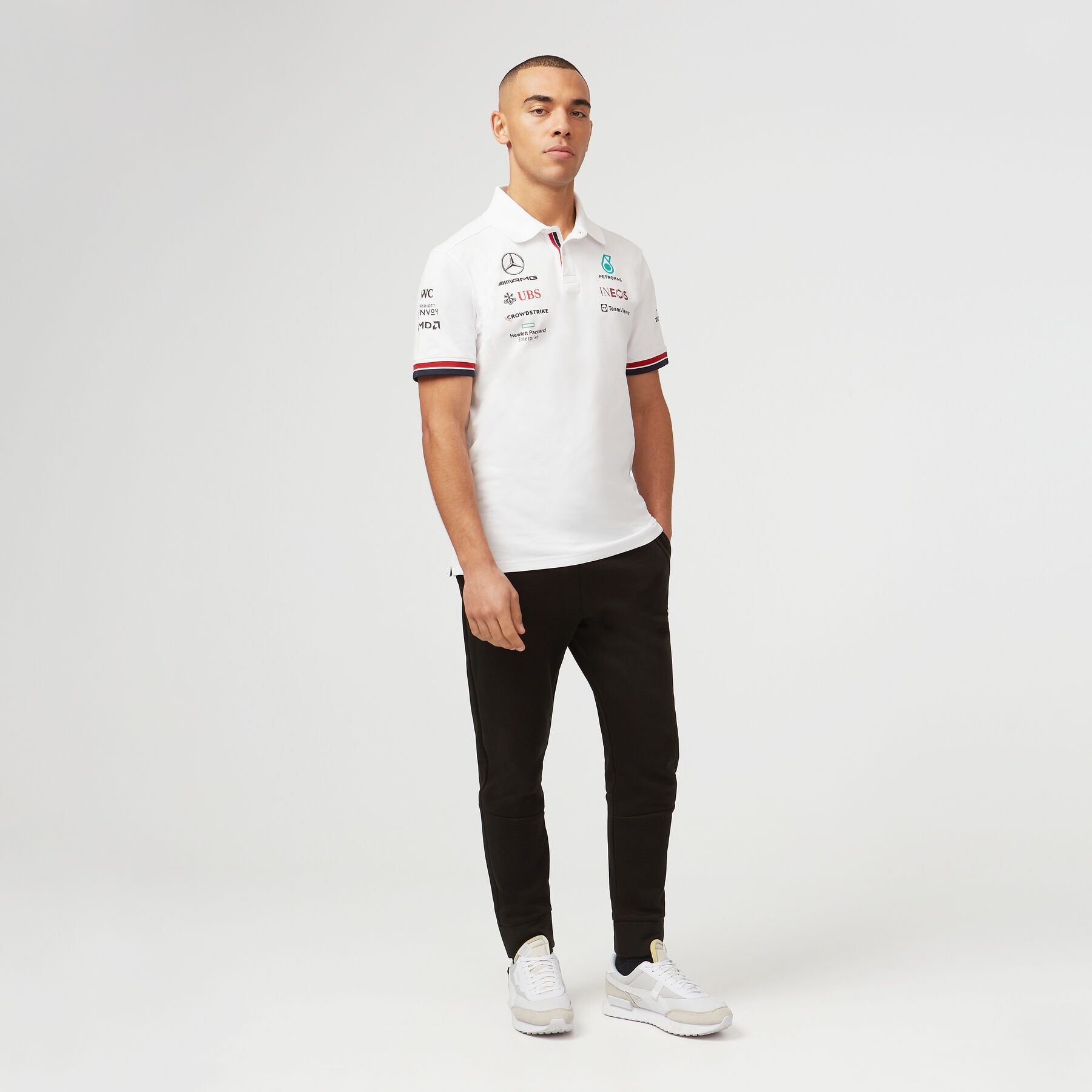 Playera polo mercedes new arrivals petronas